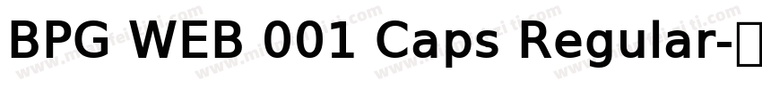 BPG WEB 001 Caps Regular字体转换